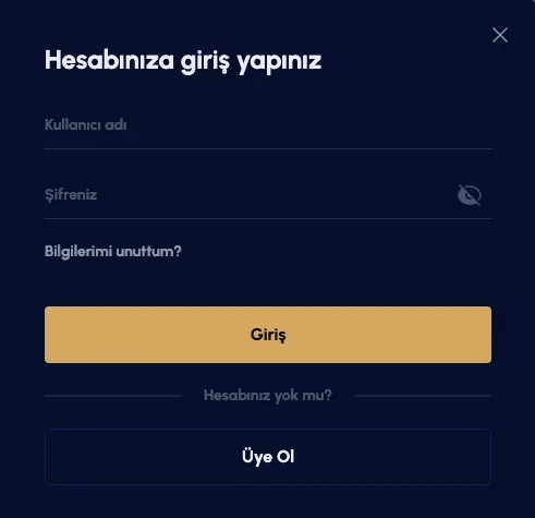 Savoybetting «Hesabınıza giriş yapınız» penceresi, 9 Ekim 2026 kaydı Savoybetting giriş penceresi: Kullanıcı adı ve Şifreniz alanları, Bilgilerimi unuttum bağlantısı, Giriş ve Üye Ol düğmeleri