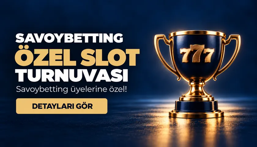 Savoybetting Özel Slot Turnuvası görseli: altın kupa